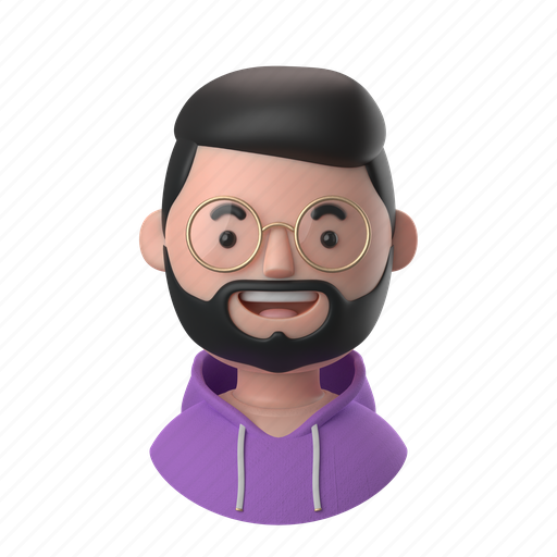 Avatars, accounts, man, male, people, person, round 3D illustration - Download on Iconfinder