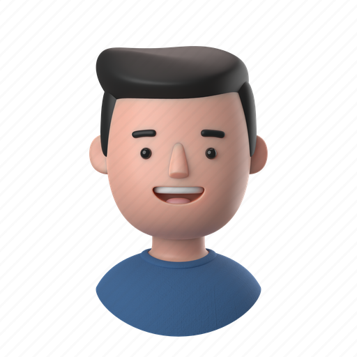 Avatars, accounts, man, male, people, person, shirt 3D illustration - Download on Iconfinder