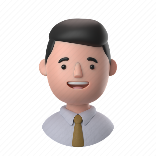 Avatars, accounts, man, male, people, person, short 3D illustration - Download on Iconfinder