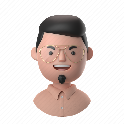Avatars, accounts, man, male, people, person, soul 3D illustration - Download on Iconfinder