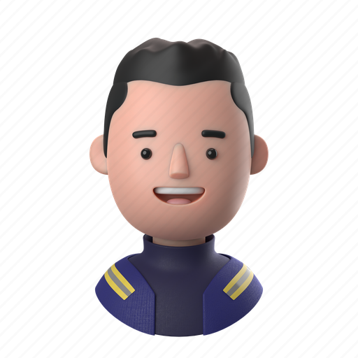 Avatars, accounts, man, male, people, person, spiky 3D illustration - Download on Iconfinder