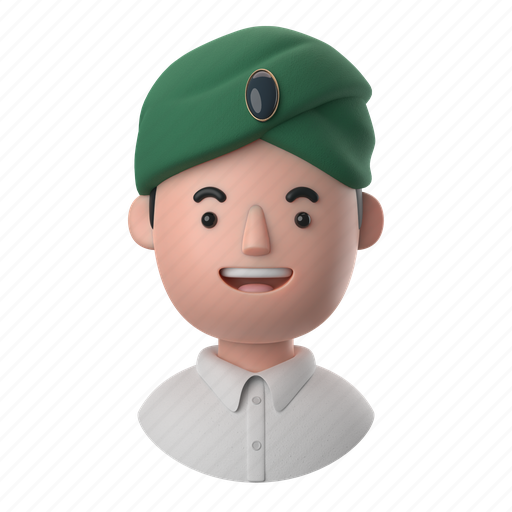 Avatars, accounts, man, male, people, person, turbin 3D illustration - Download on Iconfinder