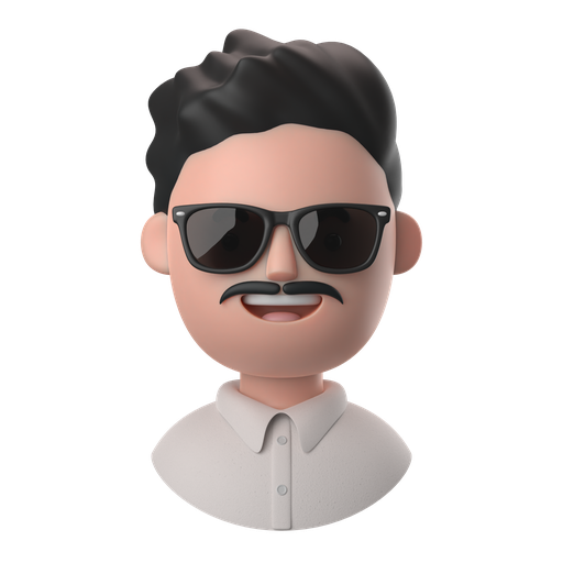 Avatars, accounts, man, male, people, person, wavy 3D illustration - Free download
