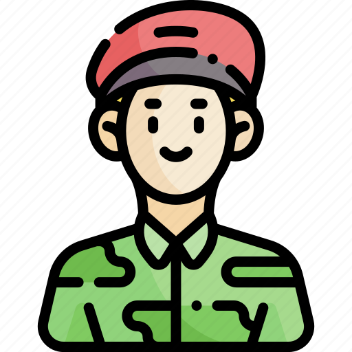 Male, occupation, job, avatar, profession, army, solider icon - Download on Iconfinder