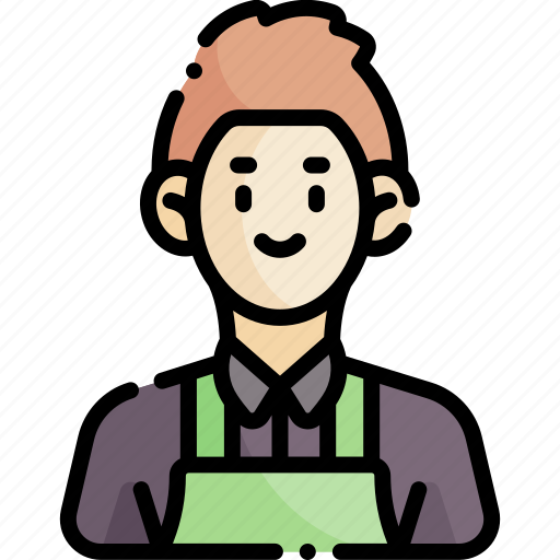 Male, occupation, job, avatar, profession, barista, shopkeeper icon - Download on Iconfinder