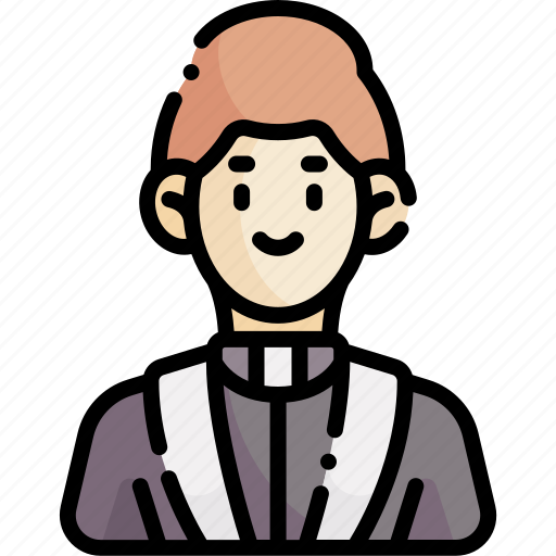 Male, occupation, job, avatar, profession, priest, pastor icon - Download on Iconfinder