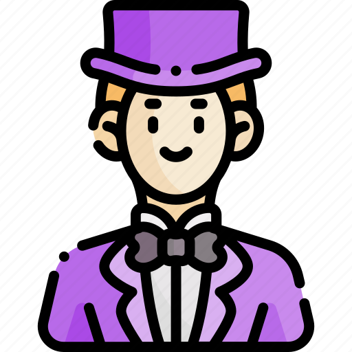 Male, occupation, job, avatar, profession, magician, entertainer icon - Download on Iconfinder