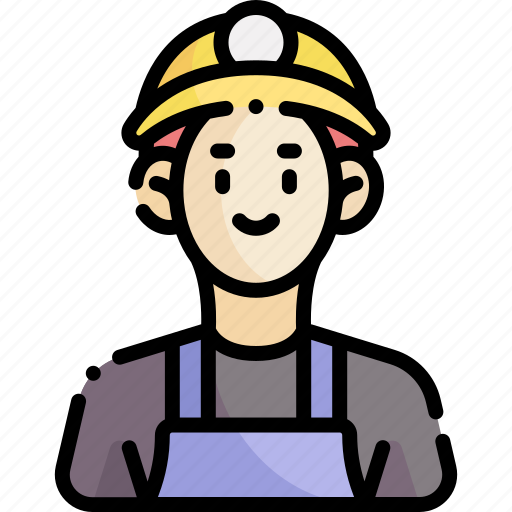 Male, occupation, job, avatar, profession, miner, worker icon - Download on Iconfinder