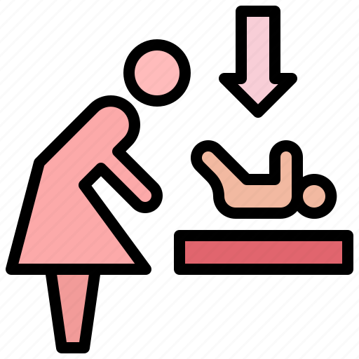 Baby, room, caregiver, taking, care, familiar, changing icon - Download on Iconfinder