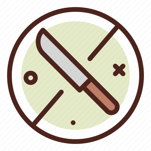 No, knife, signaling, shopping icon - Download on Iconfinder