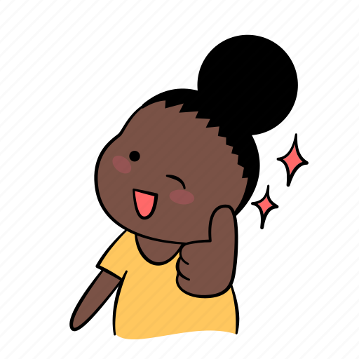Agree, emoticon, girl, like, sticker, thumb, vee icon - Download on Iconfinder