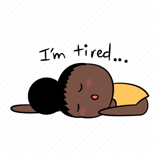 Bored, emoticon, girl, sticker, tired, vee, weary icon - Download on Iconfinder