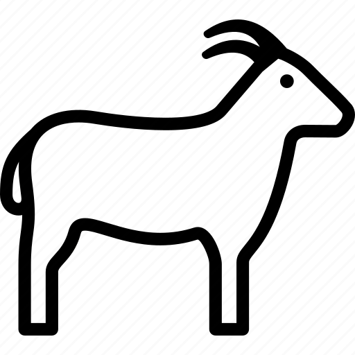 Animal, billy goat, goat, herbivore icon - Download on Iconfinder