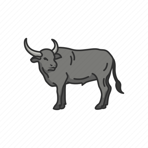Animals, bull, bullock, cattle, mammal, ox icon - Download on Iconfinder