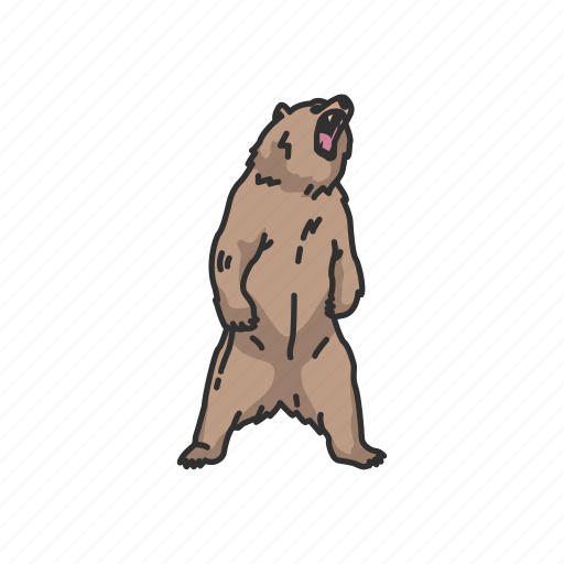 Animals, bear, brown bear, grizzly, grizzly bear, mammals icon - Download on Iconfinder