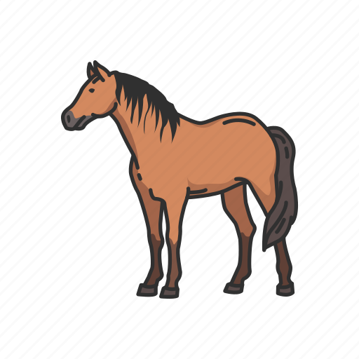 Animals, draft horse, horse, mammal, mare, pony, stallion icon - Download on Iconfinder