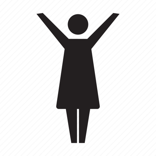 Woman, female, person, human, people, open arms, public speaker icon - Download on Iconfinder