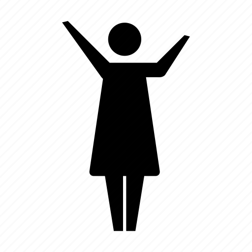 Woman, female, person, human, people, open arms, public speaker icon - Download on Iconfinder