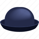 bowler, hat, cap, fashion, blue
