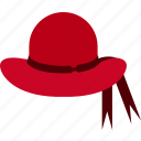 woman, hat, female, fashion, red
