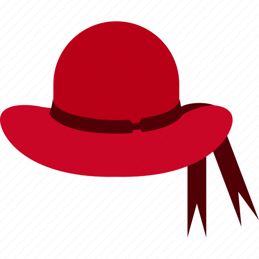 Woman, hat, female, fashion, red icon - Download on Iconfinder