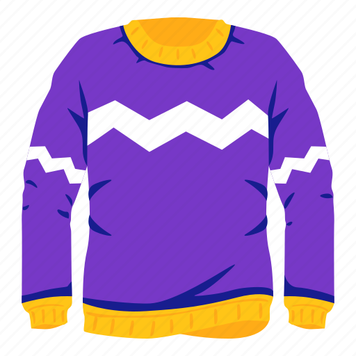 Sweater, shirt, fashion, clothes, long, sleeve icon - Download on Iconfinder