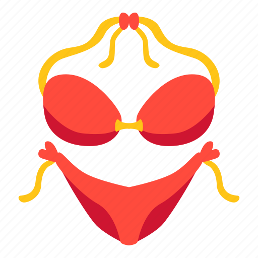 Swimsuit, bikini, beach, summer, fashion icon - Download on Iconfinder