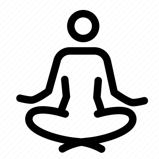 Mindfulness, yoga, calm, lotus pose icon - Download on Iconfinder