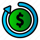 icon, color, fund, money, finance, business, cash, currency, office 