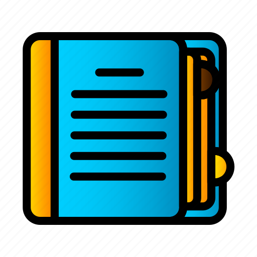Icon, color, 2, book, education, school, learning icon - Download on Iconfinder