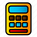 icon, color, calculator, math, calculate, paint, accounting, brush, finance 