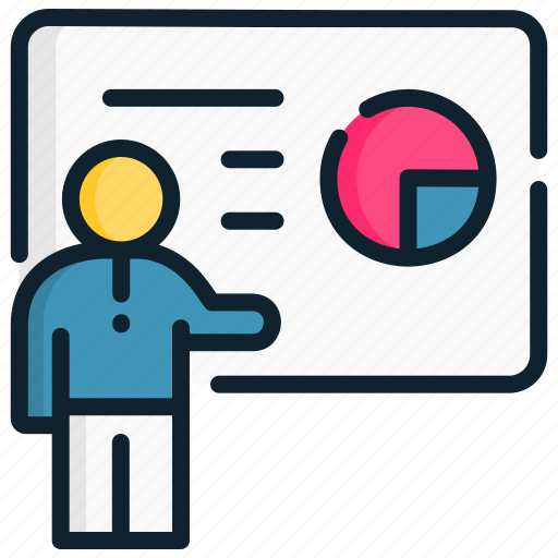 Business, chart, management, presentation, professor, strategic icon - Download on Iconfinder