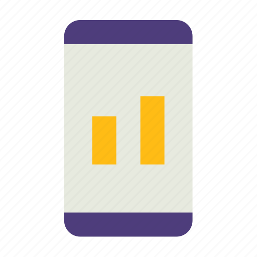 Smartphone, statistic, chart, graph icon - Download on Iconfinder