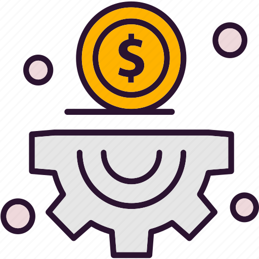 Dollar, gear, management, setting icon - Download on Iconfinder