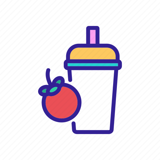 Cold, cup, drink, juice, mangosteen, pipe, sweet icon - Download on Iconfinder