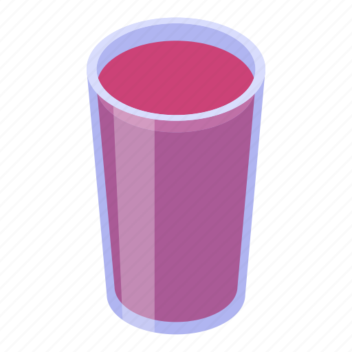 Cartoon, glass, isometric, juice, logo, mangosteen, water icon - Download on Iconfinder