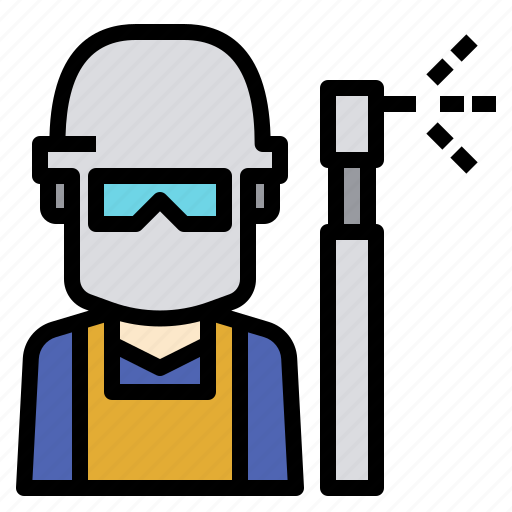 Helmet, manufacturing, production, protection, welder, welding icon - Download on Iconfinder