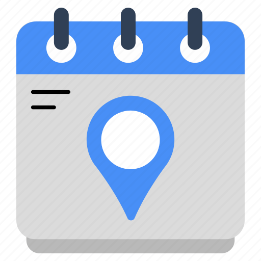 Calendar location, direction, gps, navigation, geolocation icon - Download on Iconfinder