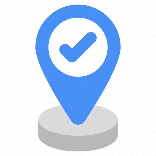 Verified location, direction, gps, navigation, geolocation icon - Download on Iconfinder