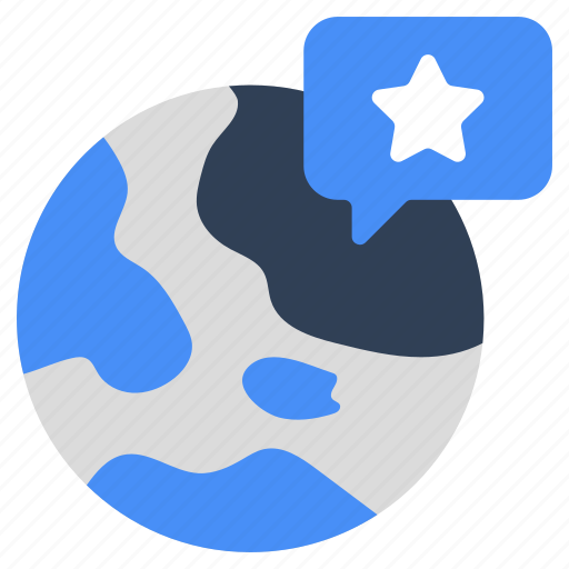 Gallery star chat, global favorite chat, global message, global communication, global conversation icon - Download on Iconfinder