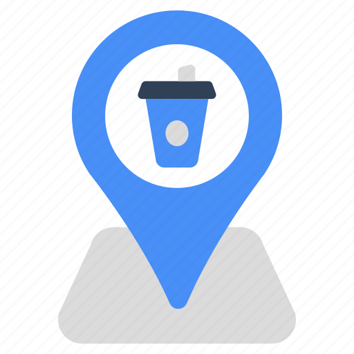 Cafe location, cafe direction, gps, navigation, geolocation icon - Download on Iconfinder