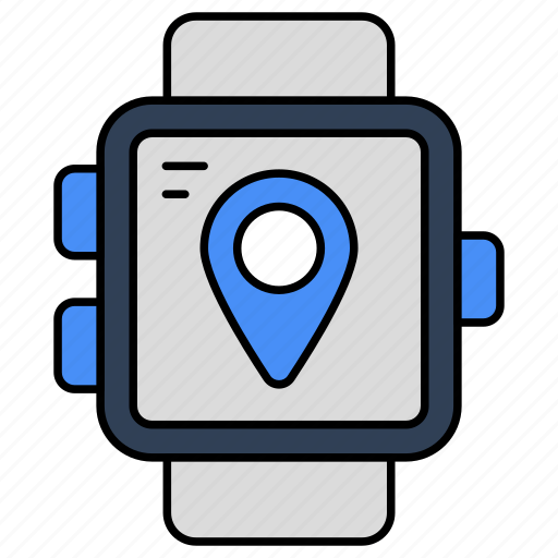 Smartwatch location, smartband, wristwatch, smartwatch direction, gps icon - Download on Iconfinder