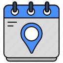 calendar location, direction, gps, navigation, geolocation