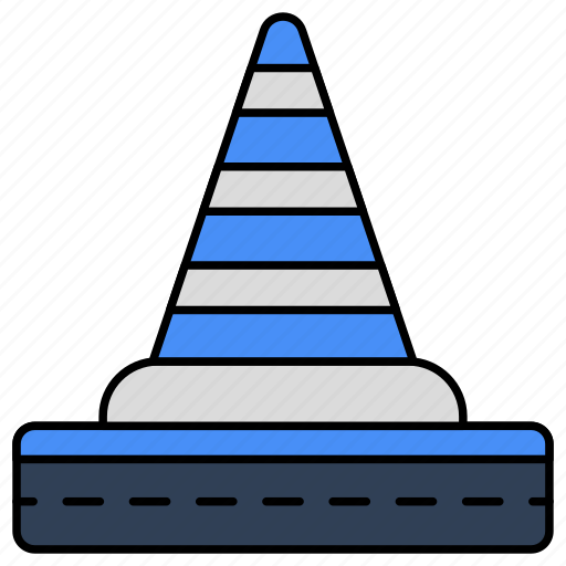 Construction cone, pylon, blockade, road cone, hurdle icon - Download on Iconfinder