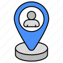 person location, user location, direction, gps, navigation