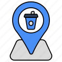 cafe location, cafe direction, gps, navigation, geolocation