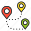 direction, location, map, navigation, pin 