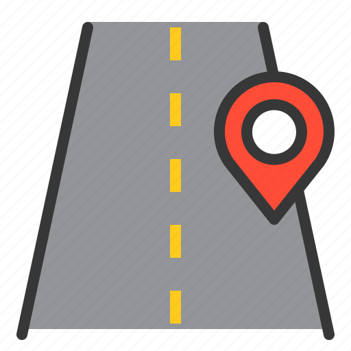 Direction, location, map, navigation, pin, road icon - Download on Iconfinder