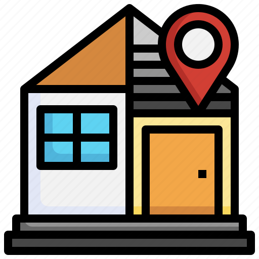 House, map, location, store, pin icon - Download on Iconfinder