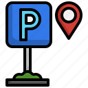 parking, map, location, store, pin